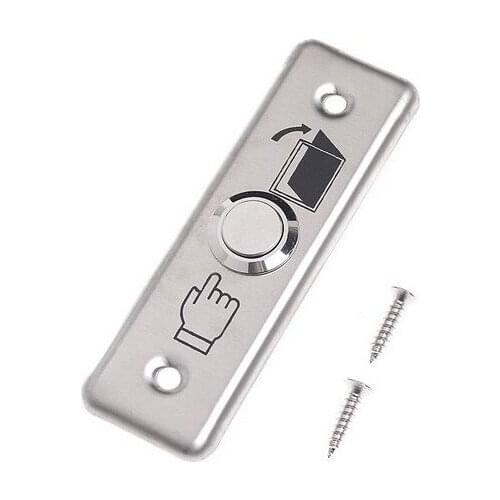 10 PCS) Door access control button NO signal automatically restroration aluminium alloy Switch press to connect security alarm