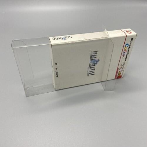 10 PCS a lot Collection Display Box For WSC for Bandai Wonder Swan Final Color Transparent protection box