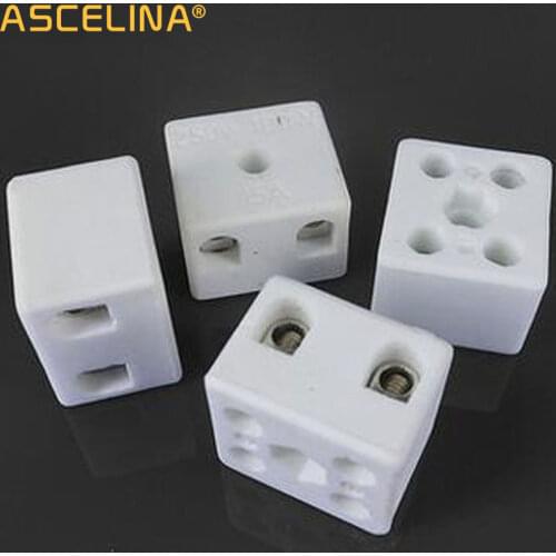 10PsWire connector Ceramic terminal terminal para fio push Terminal block heat shrink butt splice screw terminals Block Connecto