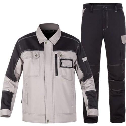 100%Cotton Work Clothing Anti Sparking Durable Uniform Wear-resistant Anti-static Welding Suit Electric Repairmen Coverall M-4XL