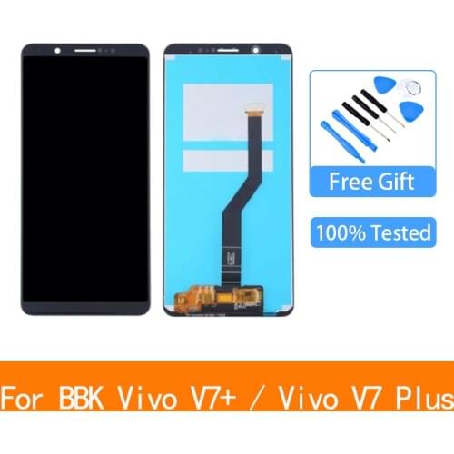 100% Tested 6.0 inch For BBK Vivo V7+ / Vivo V7 Plus Full LCD display + Touch screen digitizer assembly With Frame