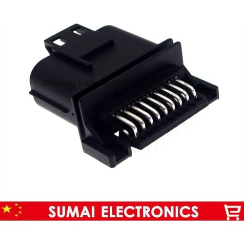 18 Pin Male car computer version connector,18P Ignition wiring harness plug for VW Audi BMW Toyota etc