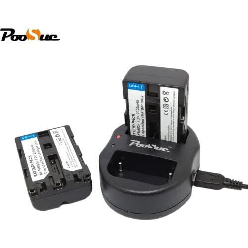 2Pcs 2200mAh NP-FM500H FM500H Camera Battery +USB Dual Charger for Sony A57 A65 A77 A99 A350 A550 A580 A900 Camera bateria