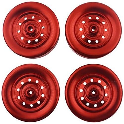 4pcs Tire Metal Wheels Hubs Tire Cover Skin Kit DIY Toy Tire for WPL D12 RC Truck Accessories