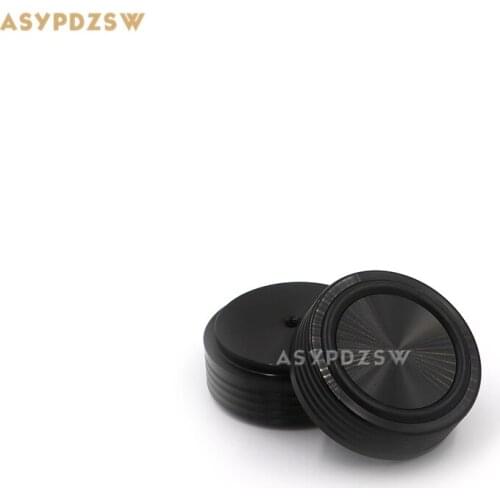 4 PCS Corrugated shape black Aluminum 44*17mm preamp foot Power amplifier feet