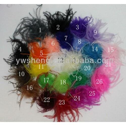 600PCS/LOT DHL shipping Straight Cheap Ostrich Feather Puff 40colors in stock