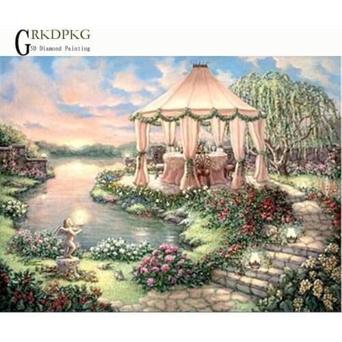 5d DIY Diamond Embroidery building God Diamond Painting Cross Stitch Full Square Rhinestone Mosaic Unfinished Home Decoration