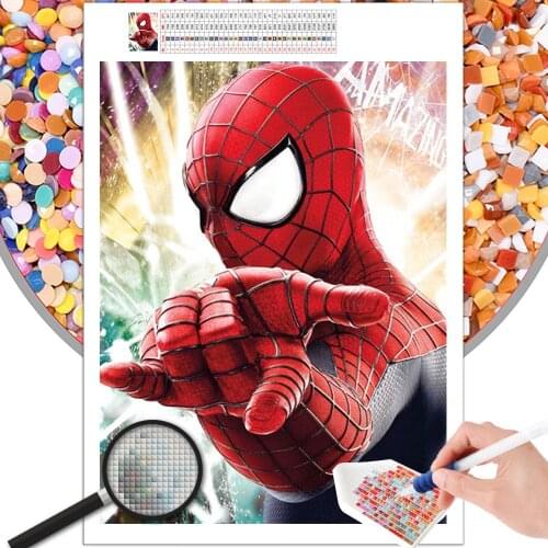 Diamond Painting Spiderman Fantasy Marvel Theme Movie Cartoon Embroidery 5D DIY Square Round Photo Cross Stitch Mosaic Kit