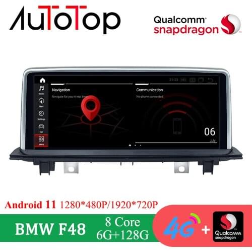 AUTOTOP Snapdragon 662 6G+128G Android 11 Autoradio Navigation Head Unit For BMW X1 F48 2016-2017 NBT 2018 EVO Auto GPS Stereo