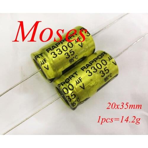 35v 3300uf 100% Original New Axial Audio NP Bipolar Electrolytic Capacitor Capacitance 20x35mm +/- 20