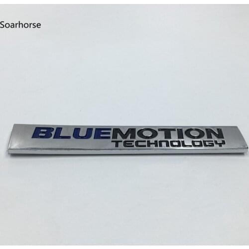 Soarhorse BLUEMOTION Technology Car Rear Side Emblem Badge Sticker for volkswagen VW CC Golf Passat Tiguan MK4 POLO Bora JETTA