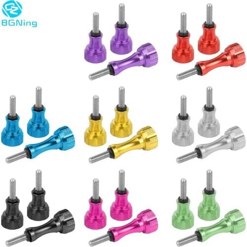 Aluminum Alloy Bolt Nut Thumb Screws Mount 1x Long 2x Short CNC for GoPro Hero 8 7 5 Black Max for DJI Osmo Action Sjcam Camera