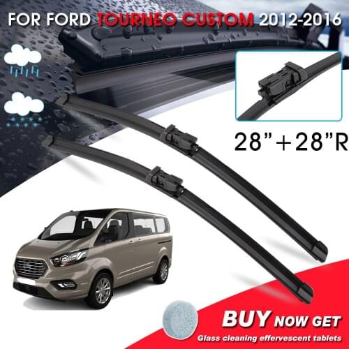 BROSHOO Car Window Windshield Wipers Blade For Ford Tourneo Custom 28"+28"R LHD&RHD Car Model Year 2012-2016 Auto Accessories