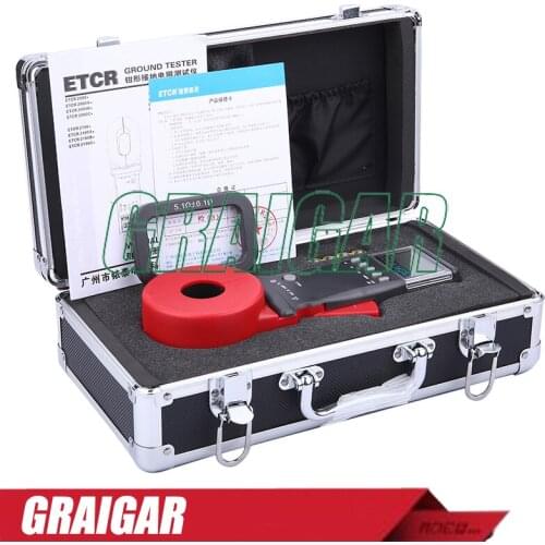 Fast Shipping ETCR2100A+ Clamp Earth Resistance Tester, Memorize 99 Sets Data