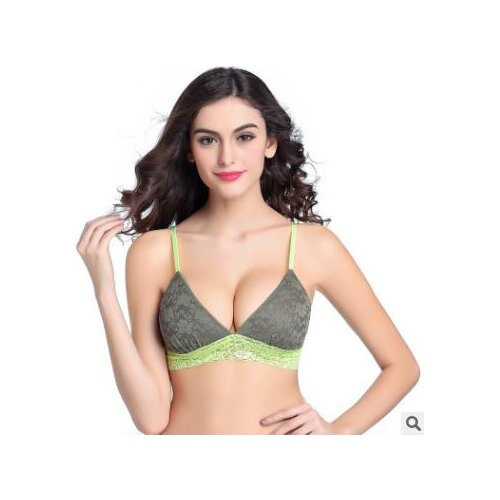 Fashion full lace bralette ultra-thin woman sexy wireless bra sleeping underwear