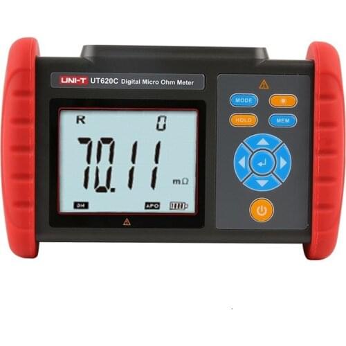 UNI-T UT620A Digital Micro Ohm Meter; Manual Range DC Low Resistance Tester, Data Storage/USB Data Transfer/Data Hold