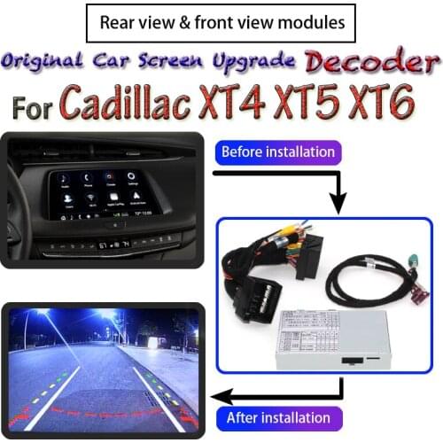 Rear Front Camera Decoder For Cadillac XT4 XT5 XT6 2016~2020 Interface Original Car Screen Display Upgrade CAM Adapter Module