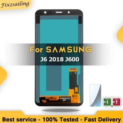 Copy-OLED LCD Display For Samsung Galaxy J600 J6 2018 J600F 5.6 Inch Touch Screen Digitizer Assembly Repair Parts Tested
