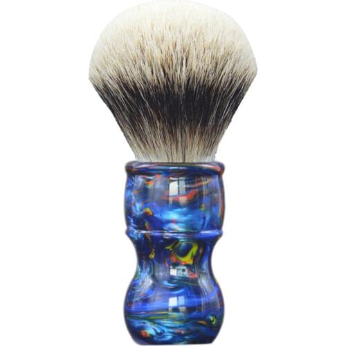 Dscosmetic 26mm Galaxy resin handle two band badger hair shaving brush