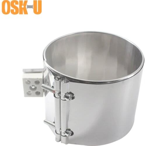 Electric Heater Element Stainless Steel 110mm Inner Diameter 50/80/100/110mm Height Ceramic Band Heater for Injection Machine