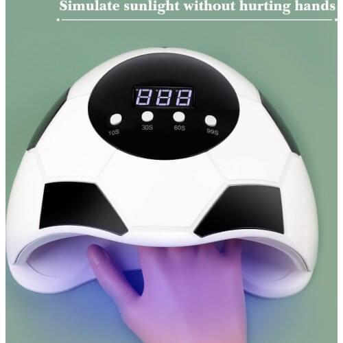 Football Gel UV Led Nail Lamp 86w Uv Led Nail Dryer For Gel Polish With 4 Timer Settings Auto Sensor And Lcd Touch Screen