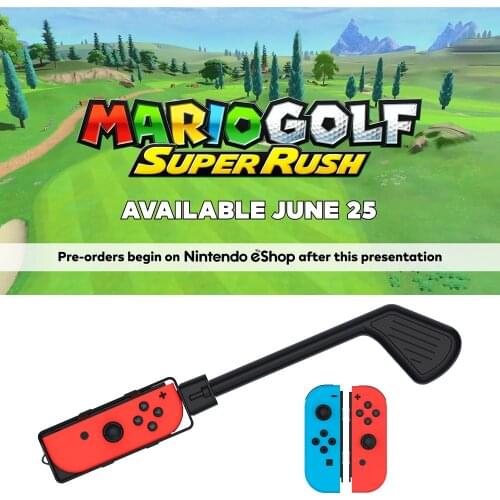 For Nintendo Switch Mario Golf Super Rush Game Controller For N-Switch Console Accessories Handle Golf Rod Gamepad Case