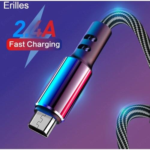 2.4A USB Micro USB Cable Fast Charging Data Cord Charger Mobile Phone for Android Charger Data Cord For Samsung Xiaomi Samsung