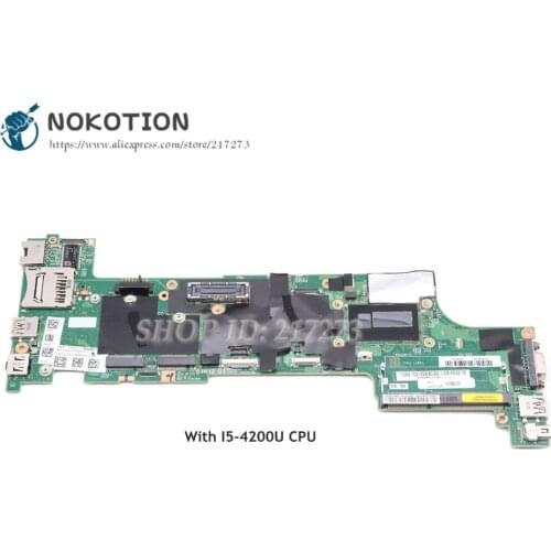 NOKOTION Laptop Motherboard For Lenovo Thinkpad X240 SR170 i5-4200U CPU DDR3L 04X5146 VIUX1 NM-A091 Main board