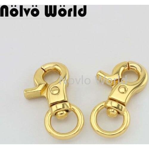 Nolvo World 5-20-100 pieces 10mm 4 colors Gun black metal snap hook small snap hook for bag parts accessories