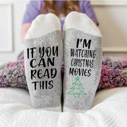 Merry Christmas Women socks Xmas Eve Mom Grandma aunt Girlfriend wife fiancée present gifts home bedroom Decoration Supplies