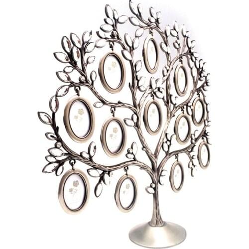 2019 Newest Creative Fashion 30*30cm Family Tree Hanging Photo Picture 12 Frame Holder Table Top Desk Display Decor