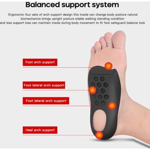 Orthopedic Insoles For Shoes Flat Feet Arch Support Plantar Orthotic Insole Arch Support Sole Suitable Men Women Children
