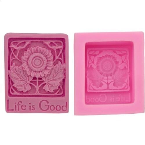 Sunflower cake mould DIY silicone fondant baking tool ice tray soap mold