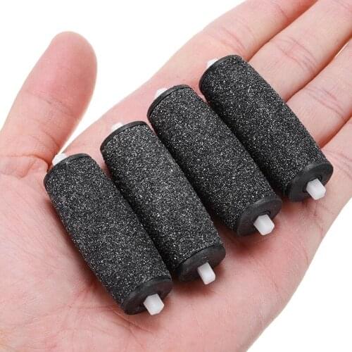4Pcs Replacement Roller Heads For Velvet Smooth Foot File Pedicure Machine Dead Skin Callus Remover Foot Care Tool Device