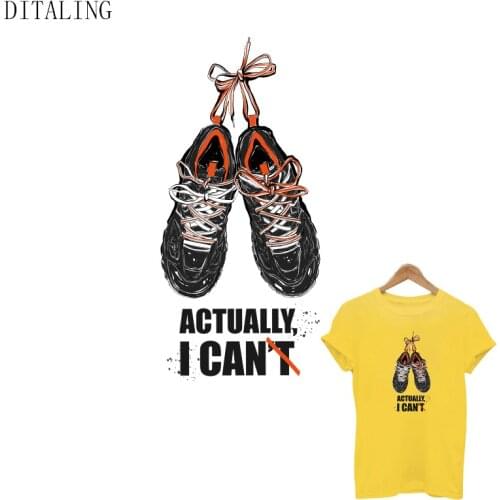 Cool Girl Thermal Sticker On Clothing Shoes Iron On Transfers Patch DIY Washable Sticker On T-Shirt Hoodies I Can Appliqued Deco