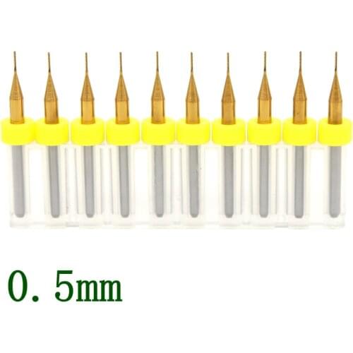 Titanium 0.5mm Laser Cutting Machine Indexable Milling Cutter Milling Cutter CNC Tool Woodworking / Carbide Rotating Tools 10PCS