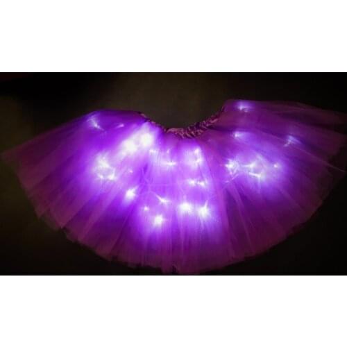 New arrival rave club brithday led lights tutu skirt fro girls