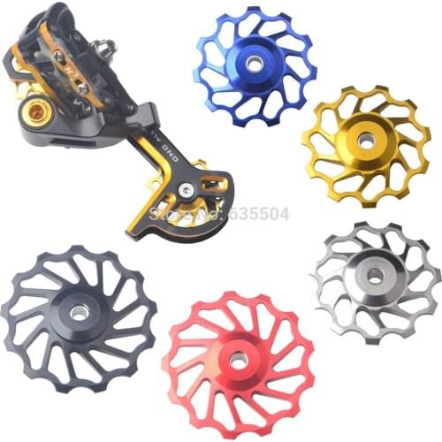 11T 13T Jockey Wheel Rear Derailleur CNC Alloy Road MTB Bike Rear Derailleur Guide Pulley Bearing Fit for Shimano SRAM