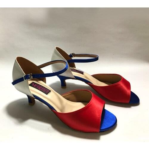 5cm low heel Latin Dance Shoes For women Salsa shoes pratice shoes comfortable latin shoes MSL6205RSW High heel available