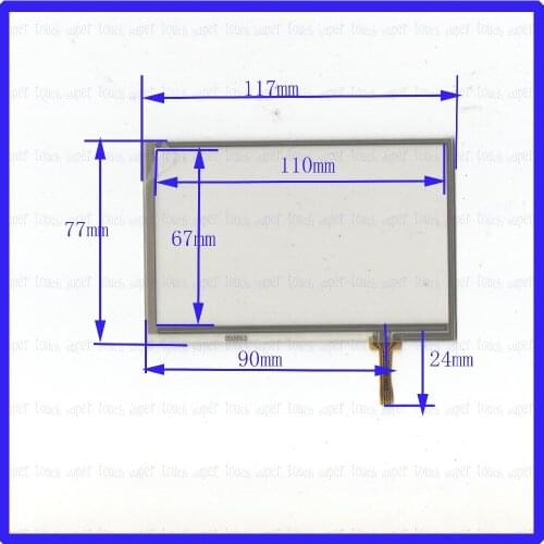 ZhiYuSun forAM-800480LTMW00H-F 117mm*77mm NEW 5inch 4 line For Car DVD touch screen 117*77 Sensor glass this is compatible