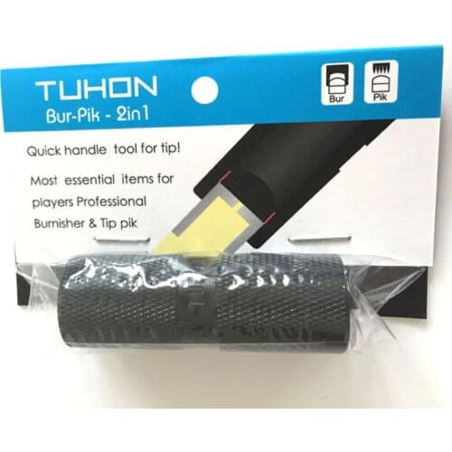 2018 2 in 1 function tip tool for 14mm tips billiard professional tip burnisher+Tip Pik creative inventions billiard accessories