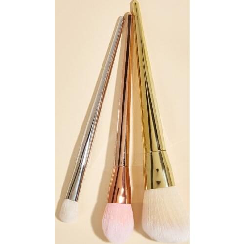 Saiantth 3pcs mixed color classic long rhombus handle makeup brushes set powder blush eye shadow Pincel de maquiagem beauty tool