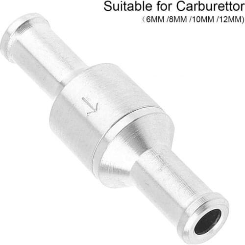 6mm 8mm 10mm 12mm Aluminum Alloy Non-Return One Way Air Fuel Oil Check Valve for Fuel Water Marine for Car Ship Airpalne