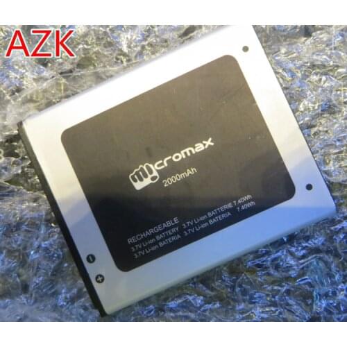 AZK NEW High Quality 3.7V 2000mAh Micromax Q331 Battery for Micromax Blot Q331 mobile phone in stock+ Free shipping