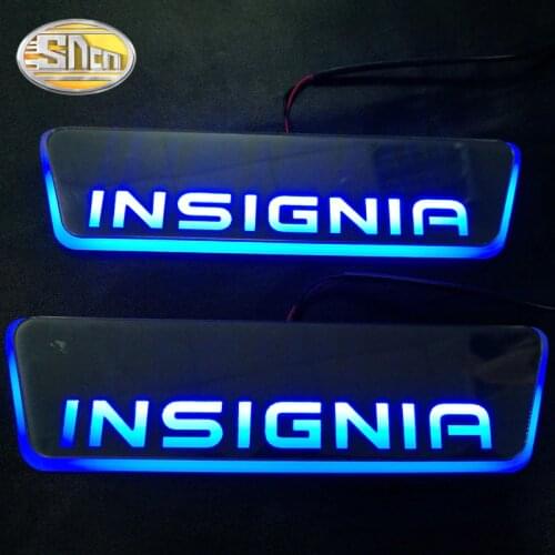 For Opel Insignia Vauxhall Acrylic Moving LED Welcome Pedal Scuff Plate Pedal Door Sill Pathway Light