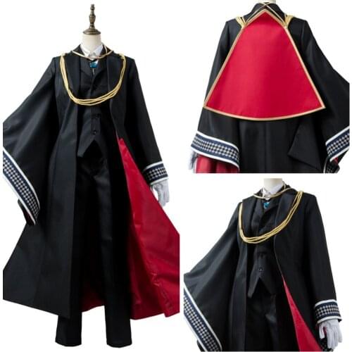 The Ancient Magus' Bride Elias Ainsworth Cosplay Costume Halloween Carnival Costume Full Set Coat Gloves Pants Shirt Tie Vest