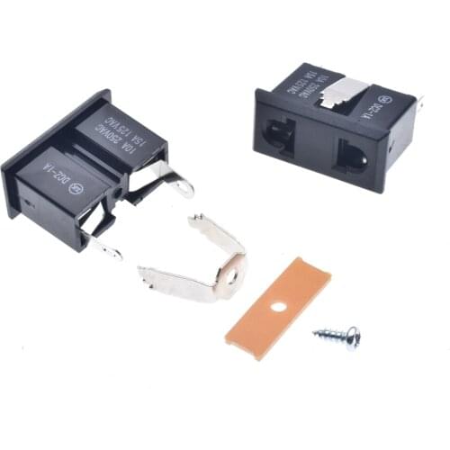 10pcs/lot UPS Power Outlet AC Socket with Shrapnel EU/US 2 Hole Power Socket 10A 250V Electric Connector Wall Outlet