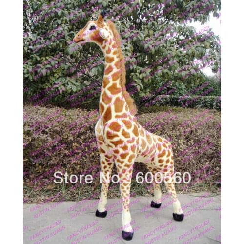 Fancytrader 2015 New Arrival 57'' Giant Plush Stuffed Giraffe Cameleopard 145 cm tall FT90094