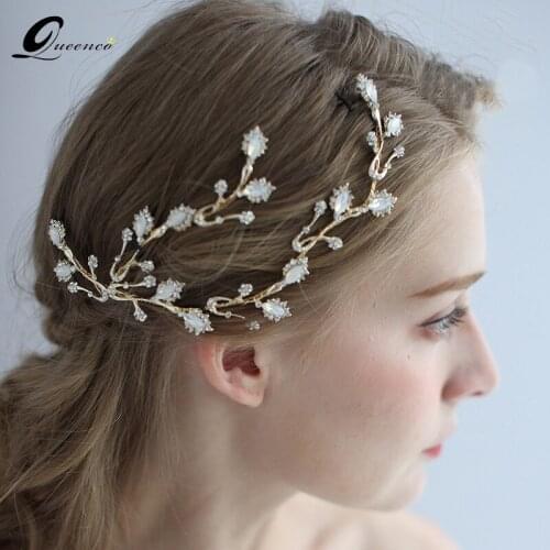 New Alloy Rhinestone Wedding Hair Accessories Hair Combs Crystal Tiaras Women Jewelry Bride Floral Head Ornaments Hair Vine