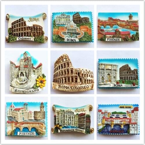 Europe Italy Spain etc. Travel Souvenir Crafts Fridge Magnetic Stickers Refrigerator Magnet Creative Collection Gift